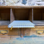 Notebook. Fabric. Beehives print yellow tones. - Image 2