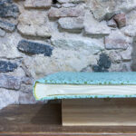 Big photo album. Fabric. Mini flowers pattern turquoise background. - Image 2