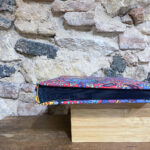 Big Photo Album. Fabric. Cashmere pattern red background. Black sheets. - Image 2